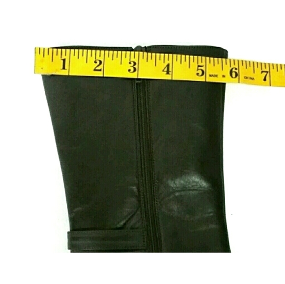 Talbots 7.5 Mid Calf Dark Brown Boots Made Italy - Picture 4 of 7